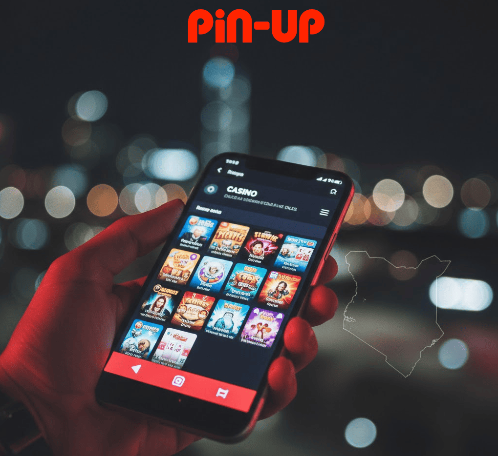 Pin Up casino app lobby